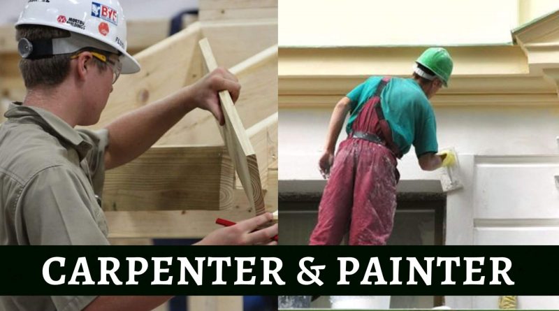 Carpenter and painter jobs