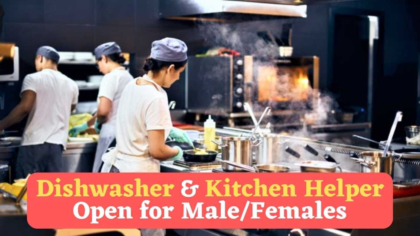 Dishwasher and kitchen helper jobs in Canada